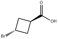 Cyclobutanecarboxylic acid, 3-bromo-, trans- 구조식 이미지