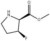 D-Proline, 3-fluoro-, methyl ester, (3S)- Structure