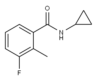 N-cyclopropyl-3-fluoro-2-methylbenzamide Structure