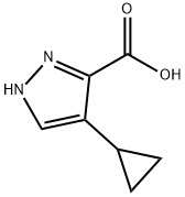 1H-Pyrazole-3-carboxylic acid, 4-cyclopropyl- Structure