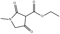 3-Pyrrolidinecarboxylic acid, 1-methyl-2,4-dioxo-, ethyl ester Structure