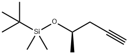 (1,1-Dimethylethyl)dimethyl[[(1R)-1-methyl-3-butyn-1-yl]oxy]silane Structure