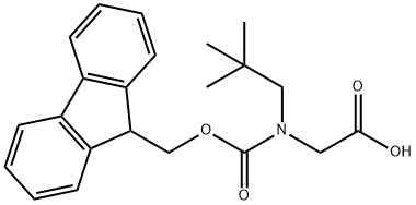 Glycine, N-(2,2-dimethylpropyl)-N-[(9H-fluoren-9-ylmethoxy)carbonyl]- 구조식 이미지