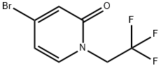 2(1H)-Pyridinone, 4-bromo-1-(2,2,2-trifluoroethyl)- Structure