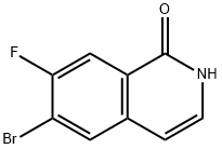 1(2H)-Isoquinolinone, 6-bromo-7-fluoro- Structure