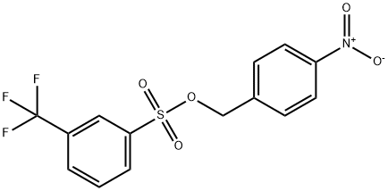 Benzenesulfonic acid, 3-(trifluoromethyl)-, (4-nitrophenyl)methyl ester 구조식 이미지