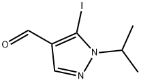 1H-Pyrazole-4-carboxaldehyde, 5-iodo-1-(1-methylethyl)- Structure