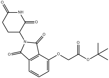 Acetic acid, 2-[[2-(2,6-dioxo-3-piperidinyl)-2,3-dihydro-1,3-dioxo-1H-isoindol-4-yl]oxy]-, 1,1-dimethylethyl ester Structure