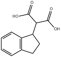 2-(2,3-dihydro-1H-inden-1-yl)propanedioic acid Structure