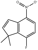 1H-Indene, 7-fluoro-1,1-dimethyl-4-nitro- Structure