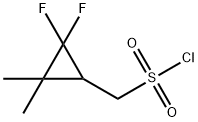 (2,2-difluoro-3,3-dimethylcyclopropyl)methanesulfonyl chloride Structure
