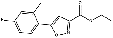 Ethyl 5-(4-Fluoro-2-Methylphenyl)Isoxazole-3-Carboxylate(WXC01668) Structure