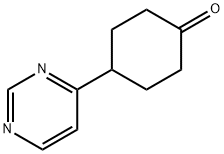 Cyclohexanone, 4-(4-pyrimidinyl)- Structure