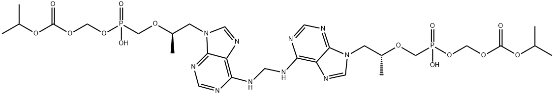 Tenofovir Disoproxil Fumarate impurity N 구조식 이미지