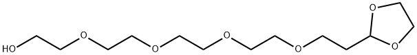 2-(Hydroxy-peg4)-1,3-dioxolane Structure