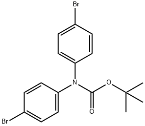 Carbamic acid, N,N-bis(4-bromophenyl)-, 1,1-dimethylethyl ester Structure