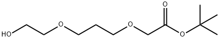 Acetic acid, 2-[3-(2-hydroxyethoxy)propoxy]-, 1,1-dimethylethyl ester Structure