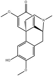 5,6,8,14-Tetradehydro-3-hydroxy-2,6-dimethoxy-17-methylmorphinan-7-one 구조식 이미지