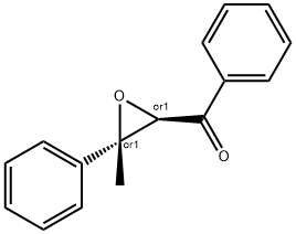 rel-페닐(3β*-페닐-3-메틸옥시란-2α*-일)케톤 구조식 이미지