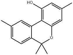 6H-Dibenzo[b,d]pyran-1-ol, 3,6,6,9-tetramethyl- Structure