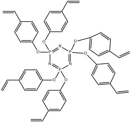 1,3,5,2,4,6-Triazatriphosphorine, 2,2,4,4,6,6-hexakis(4-ethenylphenoxy)-2,2,4,4,6,6-hexahydro- (9CI) Structure