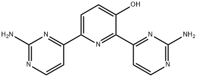 3-Pyridinol, 2,6-bis(2-amino-4-pyrimidinyl)- Structure