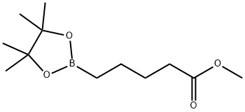 Methyl 5-(tetramethyl-1,3,2-dioxaborolan-2-yl)pentanoate 구조식 이미지