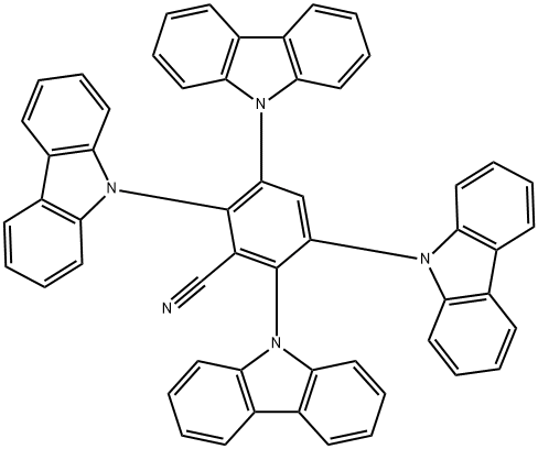 Benzonitrile, 2,3,5,6-tetra-9H-carbazol-9-yl- Structure