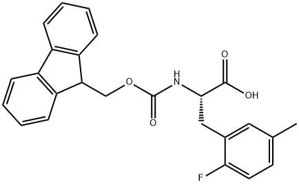 N-Fmoc-2-fluoro-5-methyl-L-phenylalanine Structure