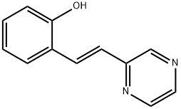 Phenol, 2-[(1E)-2-(2-pyrazinyl)ethenyl]- Structure