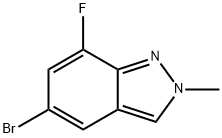 2H-Indazole, 5-bromo-7-fluoro-2-methyl- 구조식 이미지