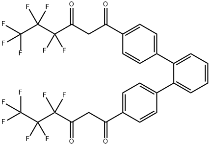 1,3-Hexanedione, 1,1'-[1,1':2',1''-terphenyl]-4,4''-diylbis[4,4,5,5,6,6,6-heptafluoro- Structure