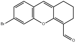 1H-Xanthene-4-carboxaldehyde, 6-bromo-2,3-dihydro- Structure