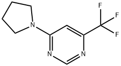 Pyrimidine, 4-(1-pyrrolidinyl)-6-(trifluoromethyl)- Structure