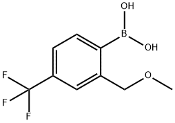 (2-(Methoxymethyl)-4-(trifluoromethyl)phenyl)boronic acid Structure