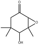 7-Oxabicyclo[4.1.0]heptan-2-one, 5-hydroxy-4,4,6-trimethyl- Structure