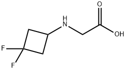 N-(3,3-Difluorocyclobutyl)glycine HCl Structure