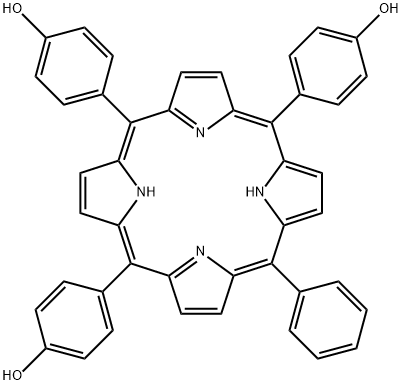 5,10,15-TRIS(4-HYDROXYPHENYL)-20-PHENYLPORPHYRIN Structure