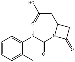 2-Azetidineacetic acid, 1-[[(2-methylphenyl)amino]carbonyl]-4-oxo- Structure