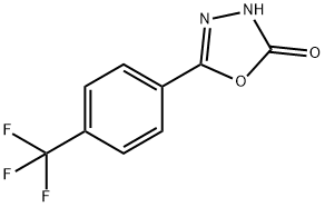 5-[4-(Trifluoromethyl)phenyl]-3H-1,3,4-oxadiazol-2-one 구조식 이미지