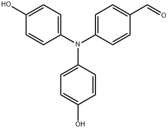 Benzaldehyde, 4-[bis(4-hydroxyphenyl)amino]- Structure