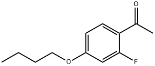 Ethanone, 1-(4-butoxy-2-fluorophenyl)- Structure