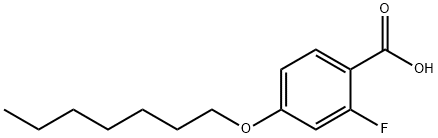 Benzoic acid, 2-fluoro-4-(heptyloxy)- Structure