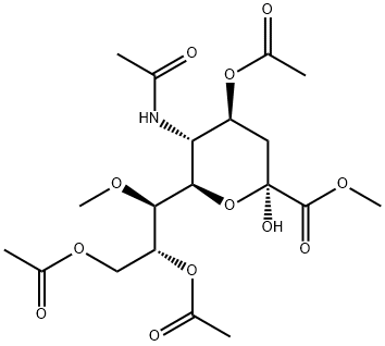 Neuraminic acid,N-acetyl-7-0-meyhyl-,methyl ester,4,8,9-triacetate Structure