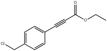 2-Propynoic acid, 3-[4-(chloromethyl)phenyl]-, ethyl ester Structure