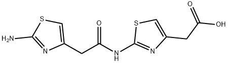 2-[[2-2(2-Amino-4-thiazolyl)acetyl]amino]-4-thiazoleacetic Acid 구조식 이미지
