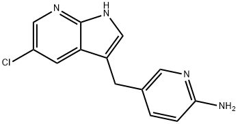 2-Pyridinamine, 5-[(5-chloro-1H-pyrrolo[2,3-b]pyridin-3-yl)methyl]- Structure