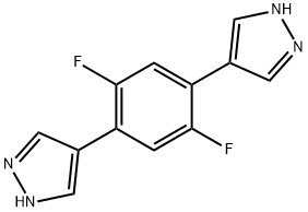 4,4'-(2,5-difluoro-1,4-phenylene)bis(1H-pyrazole) 구조식 이미지