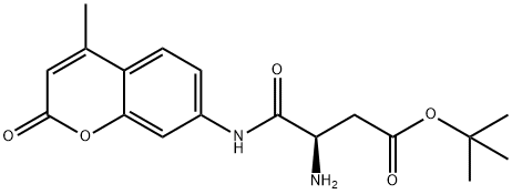 Butanoic acid, 3-amino-4-[(4-methyl-2-oxo-2H-1-benzopyran-7-yl)amino]-4-oxo-, 1,1-dimethylethyl ester, (3R)- Structure