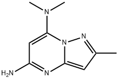 Pyrazolo[1,5-a]pyrimidine-5,7-diamine, N7,N7,2-trimethyl- Structure